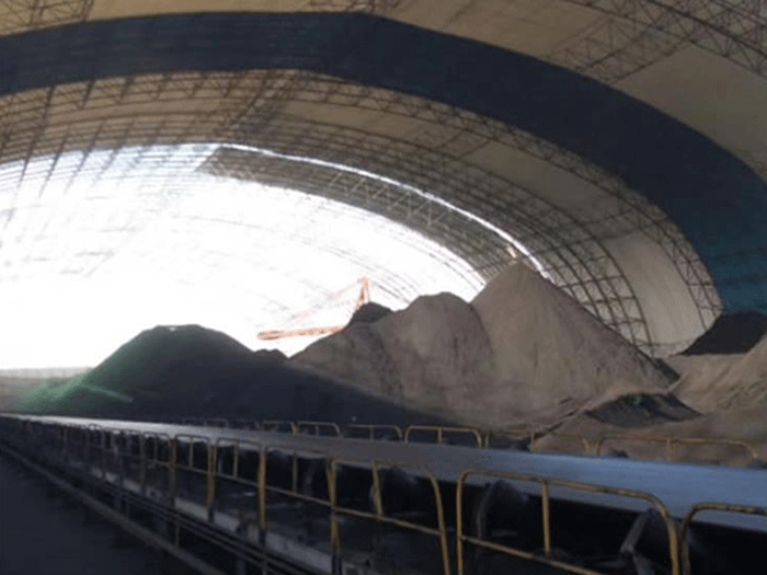 海西煤棚料仓网架